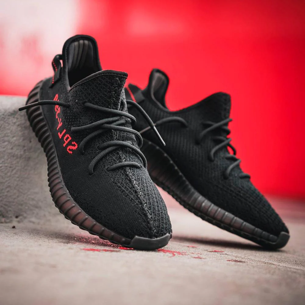 Adidas Yeezy Boost 350 V2 Core Black-Red - Image 6