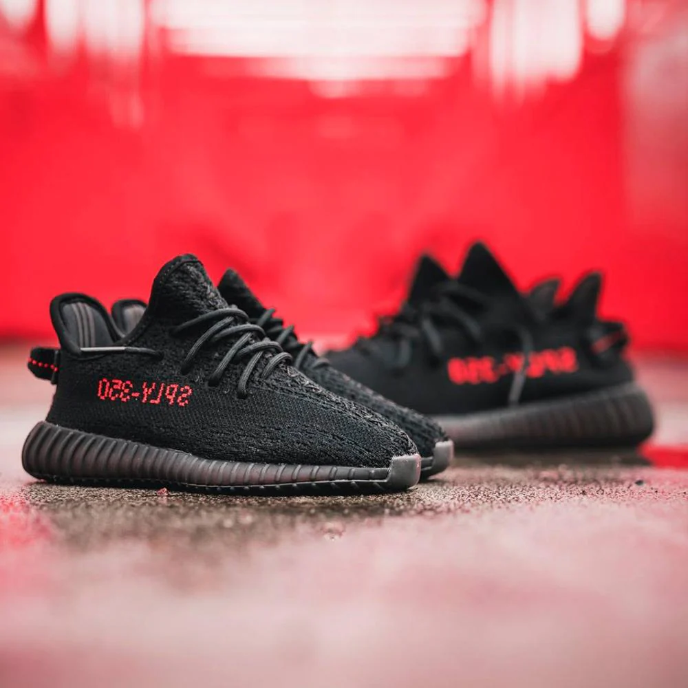 Adidas Yeezy Boost 350 V2 Core Black-Red - Image 7
