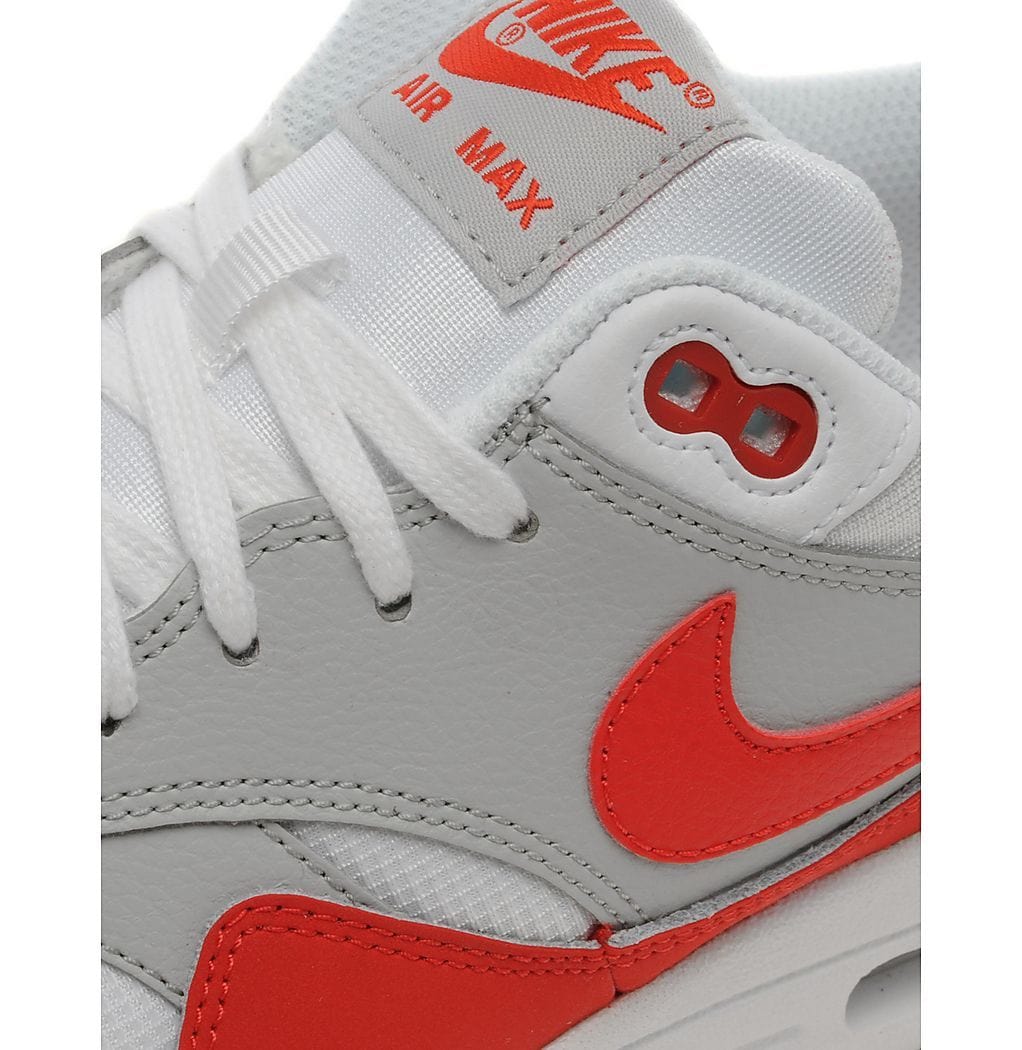 NikeAir Max 1 Junior White-Pimento-Black - Image 3