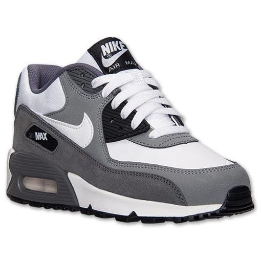 Nike Air Max 90 White-Cool Grey-Dark Grey - Image 3