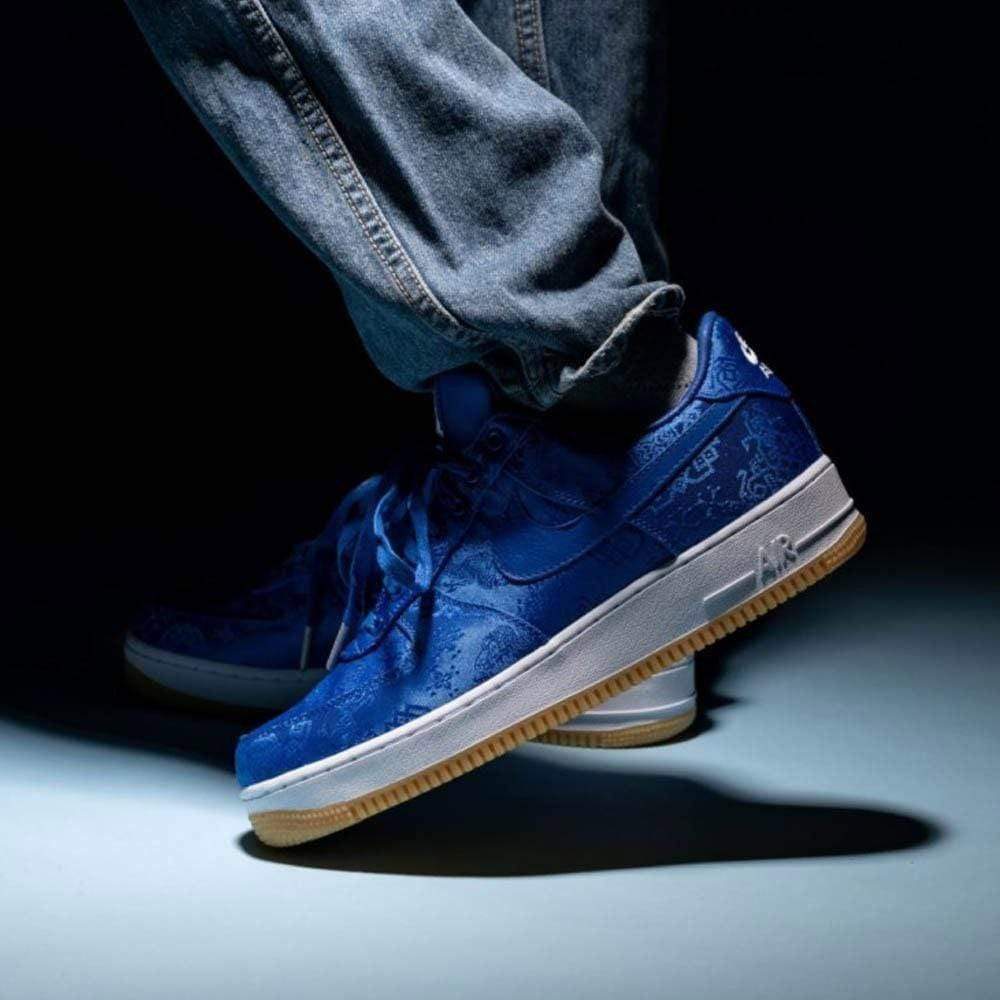 CLOT x Nike Air Force 1 PRM 'Royal Silk' - Image 7