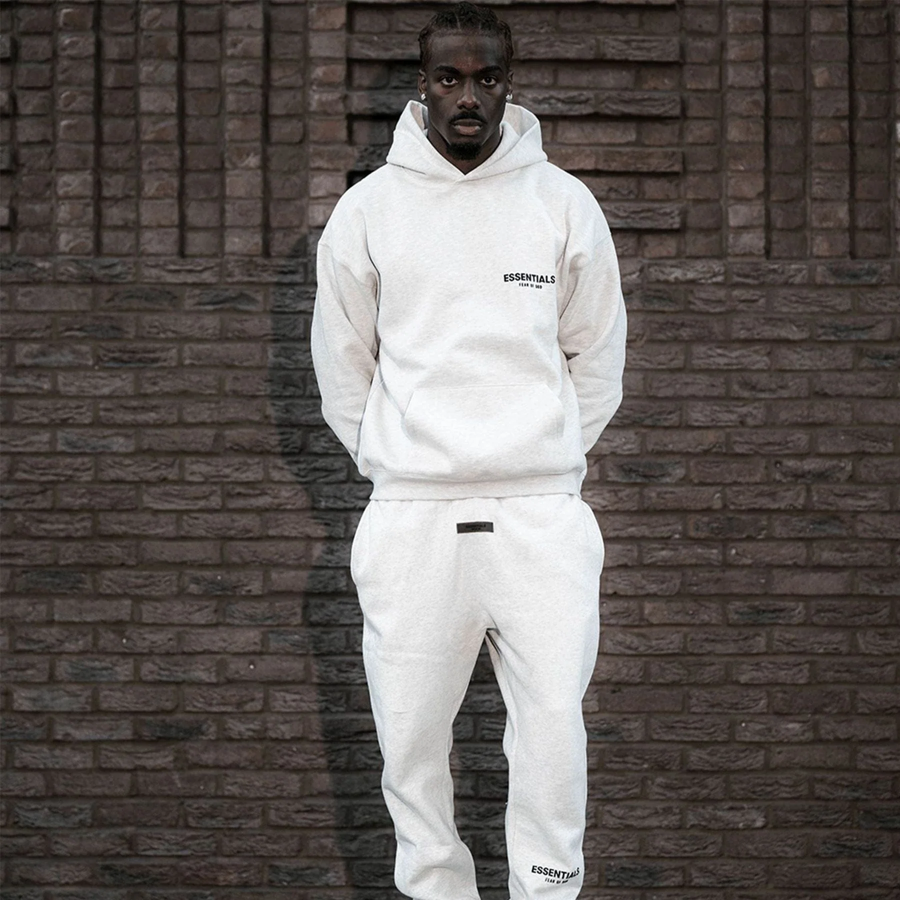 Fear of God Essentials Hoodie 'Light Oatmeal' (SS22) - Image 5