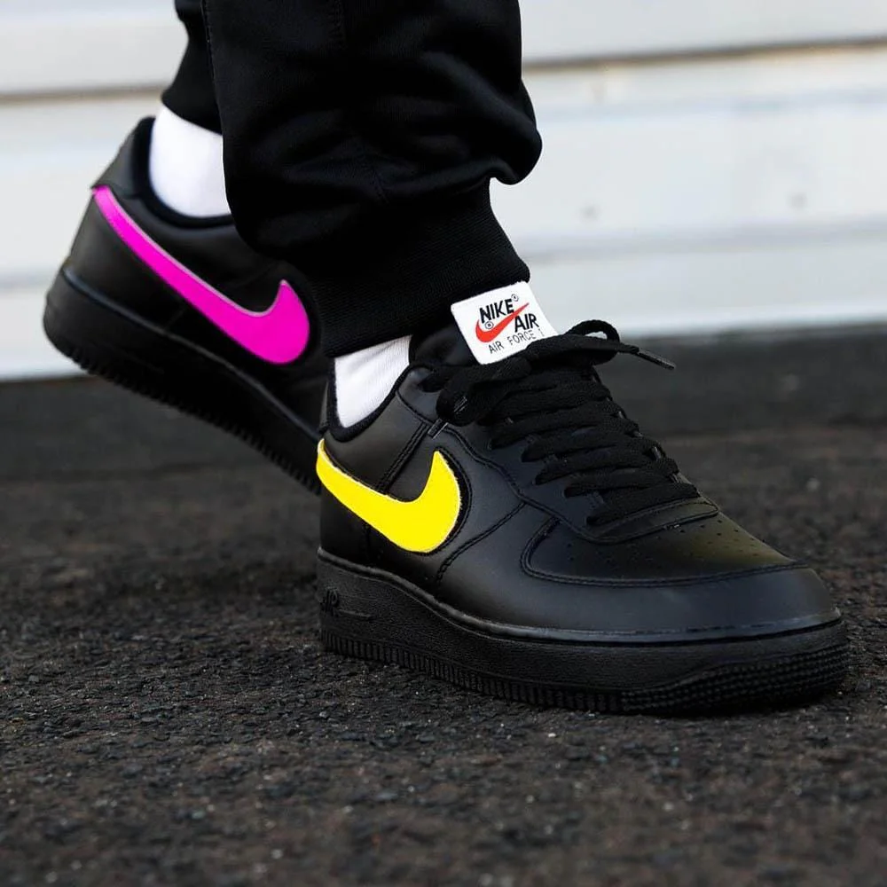 Nike Air Force 1 07 QS Velcro Black Swoosh Pack - Image 7