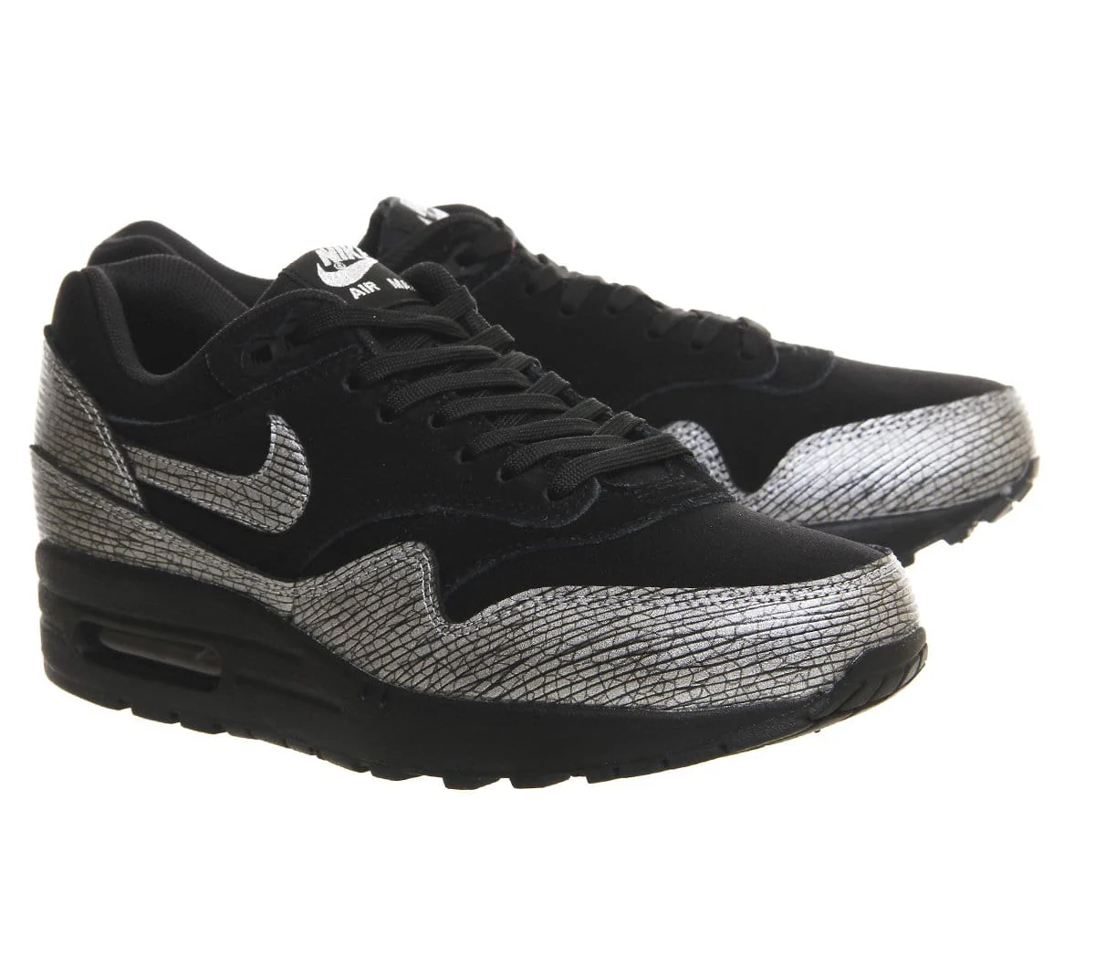 Nike Air Max 1 'Black Metallic Silver' - Image 6