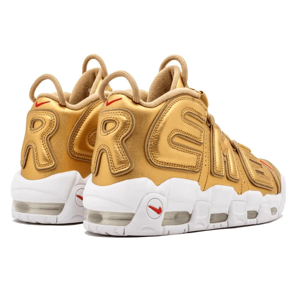 Supreme x Nike Air More Uptempo "Metallic Gold" - Image 3