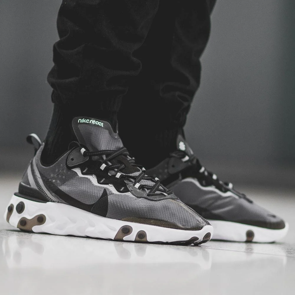 Nike React Element 87 Black White - Image 8
