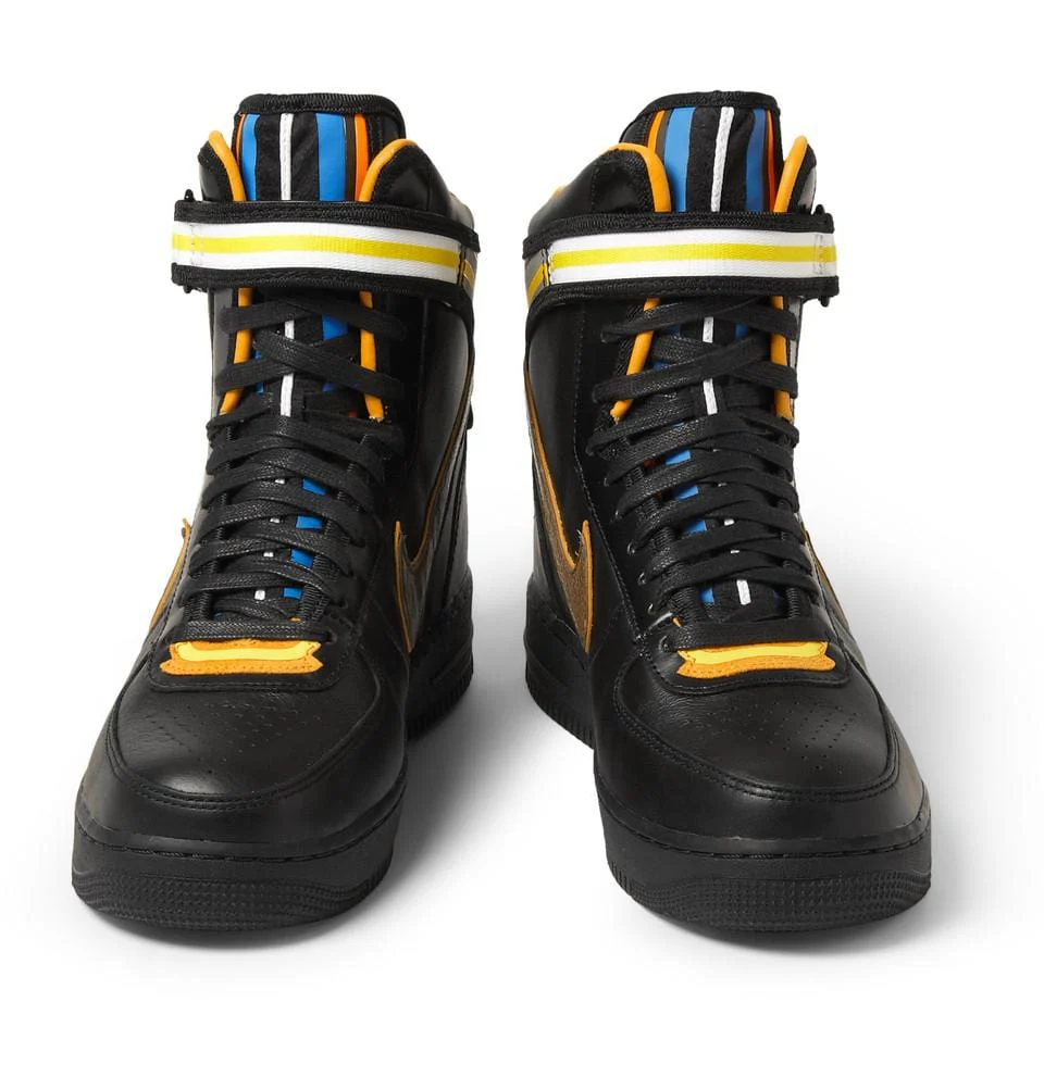 Nike Black Riccardo Tisci Air Force 1 Hi Leather Sneakers - Image 3