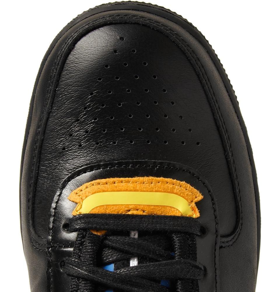 Nike Black Riccardo Tisci Air Force 1 Hi Leather Sneakers - Image 5