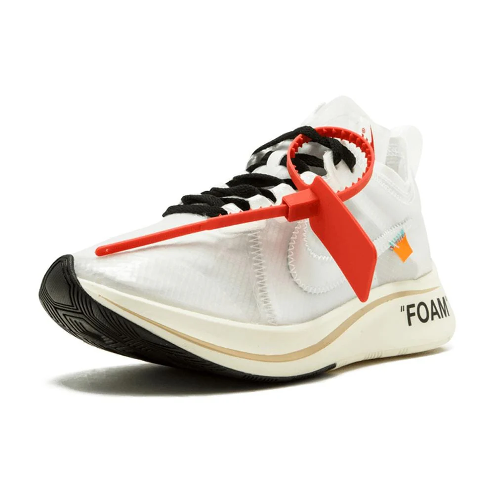 OFF-WHITE x Nike Zoom Fly "White-White-Muslin" - Image 4