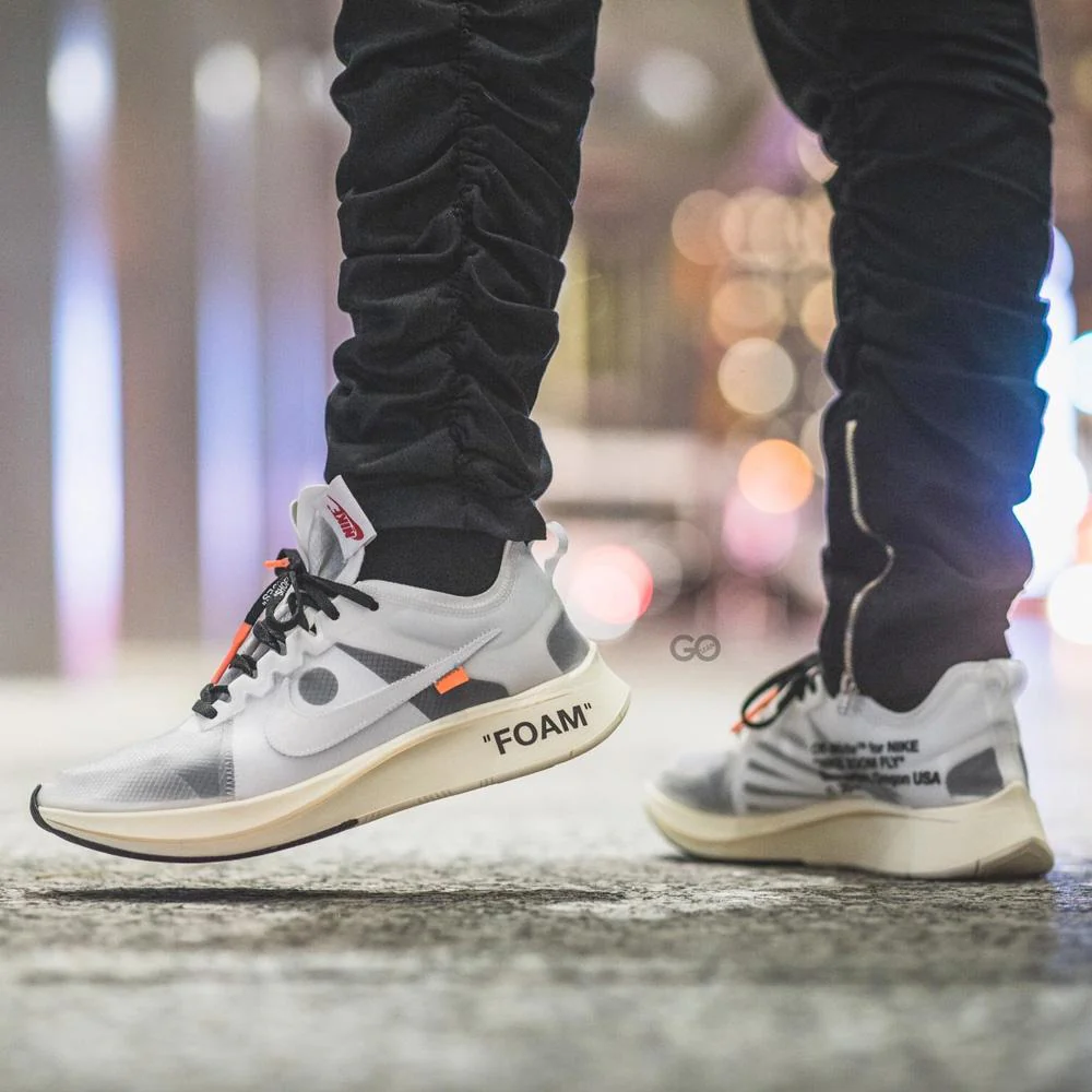 OFF-WHITE x Nike Zoom Fly "White-White-Muslin" - Image 6