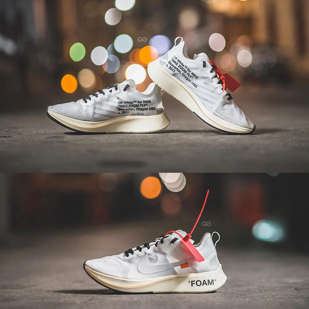 OFF-WHITE x Nike Zoom Fly "White-White-Muslin" - Image 7
