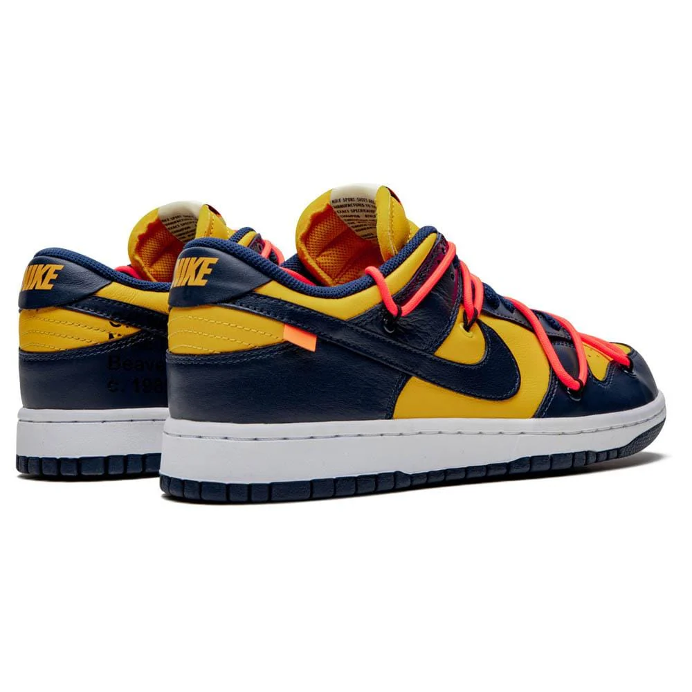 OFF-WHITE x Nike Dunk Low 'University Gold' - Image 3