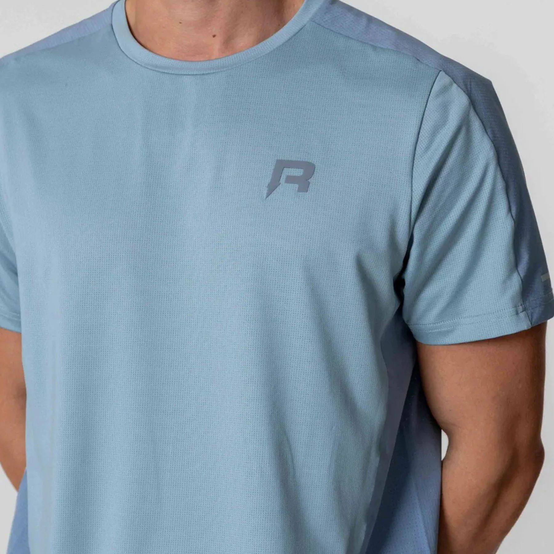 Reprimo Nova Tee 'Aqua Dusky Blue' - Image 4