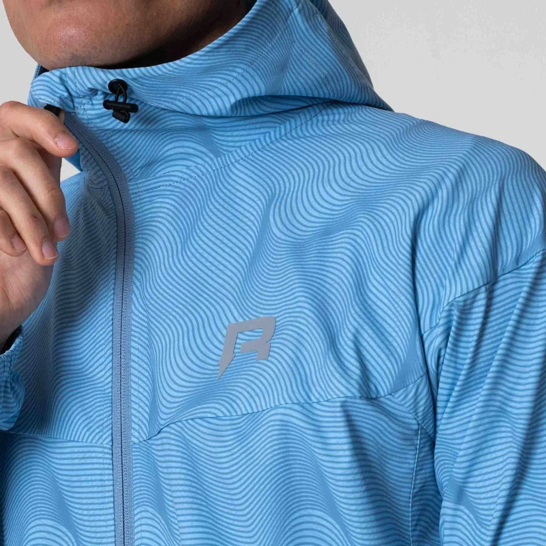 Reprimo Ripple Windbreaker Jacket 'Sky Blue' - Image 3