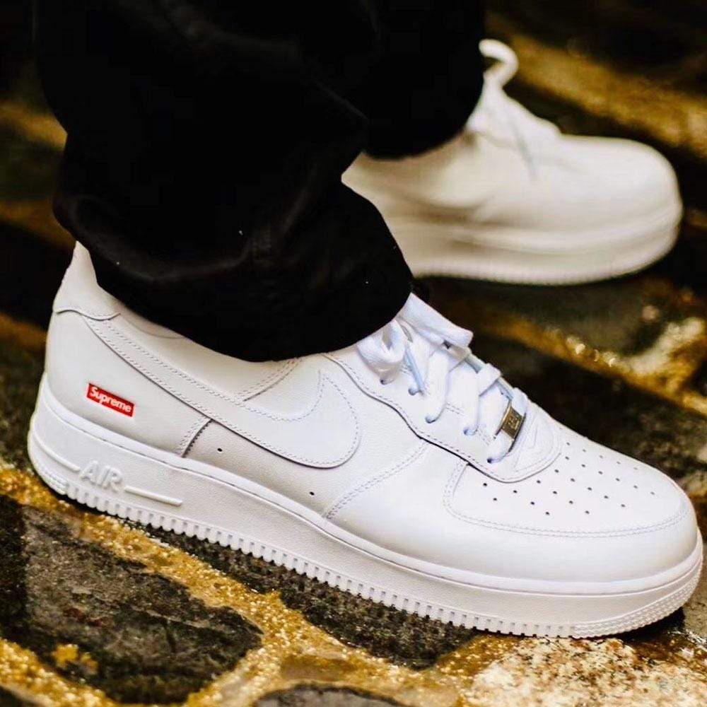 Supreme x Nike Air Force 1 Low 'Box Logo - White' - Image 7