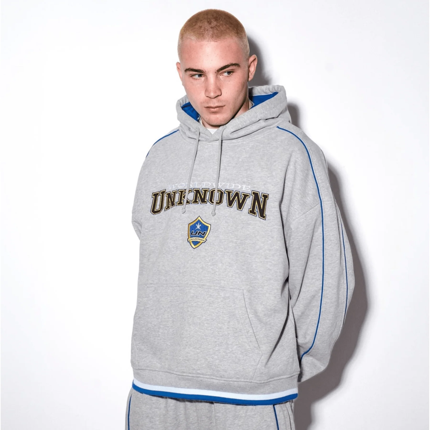 Unknown College Hoodie 'Grey' - Image 3